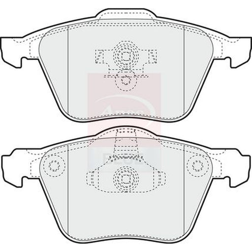Apec Front Brake Pad Set fits Volvo S60 I 2003-2010 2.5
