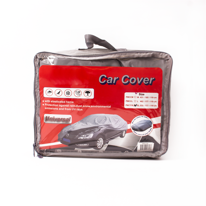 Car Cover UV Protection Waterproof Breathable Medium Size XL Universal Grey New Zekker  - Dynamic Drive