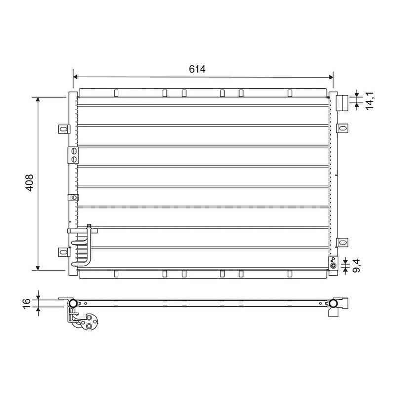 Valeo Air Conditioning Condenser 818080