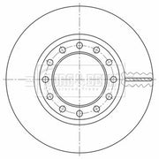 Borg & Beck 2 x Vented Front Brake Discs BBD32794-x2