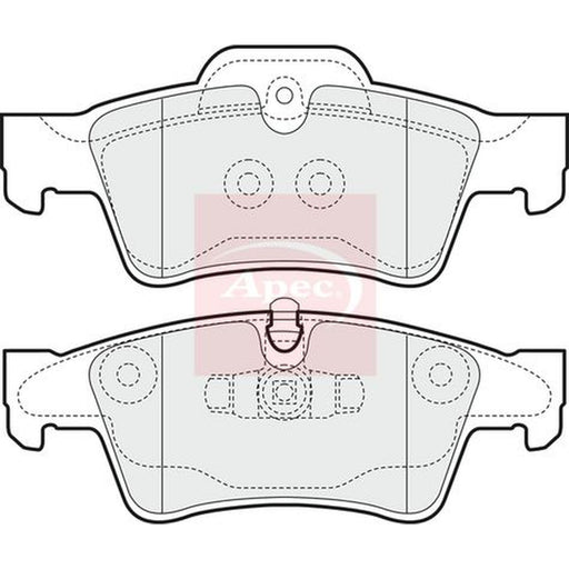 Apec Rear Brake Pad Set fits Mercedes-Benz G-Class 2012-2018