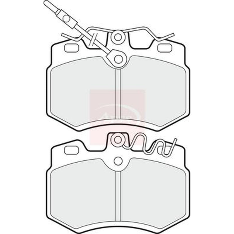Apec Front Brake Pad Set fits Peugeot 106 I 1991-1996 1.0 1.1 1.3 1.4