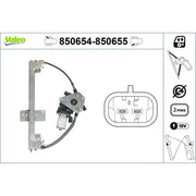 Valeo Electric Window Regulator Lifter Left Rear 850654