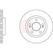 Apec Front Brake Vented Discs & Pads fits Hyundai Xg 1998-2005