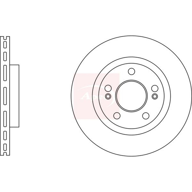 Apec Front Brake Vented Discs & Pads fits Hyundai Xg 1998-2005