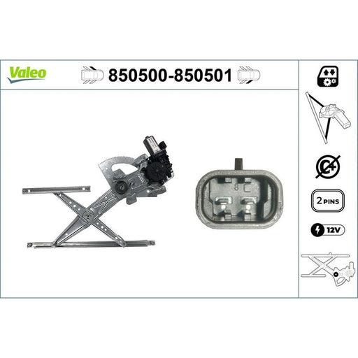 Valeo Electric Window Regulator Lifter Right F 850501