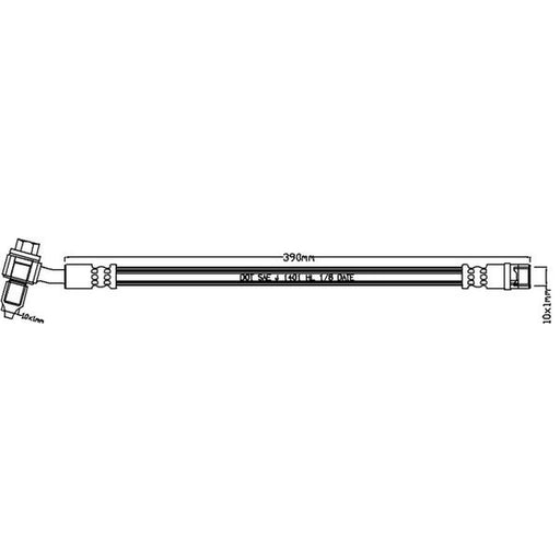 Juratek Brake Hydraulic Hose Line Right JBH1192