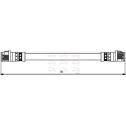 Apec Brake Hydraulic Hose Line inner HOS3849