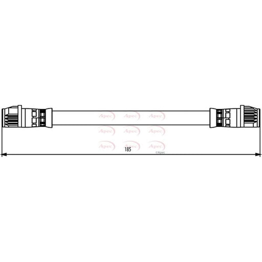 Apec Brake Hydraulic Hose Line inner HOS3849