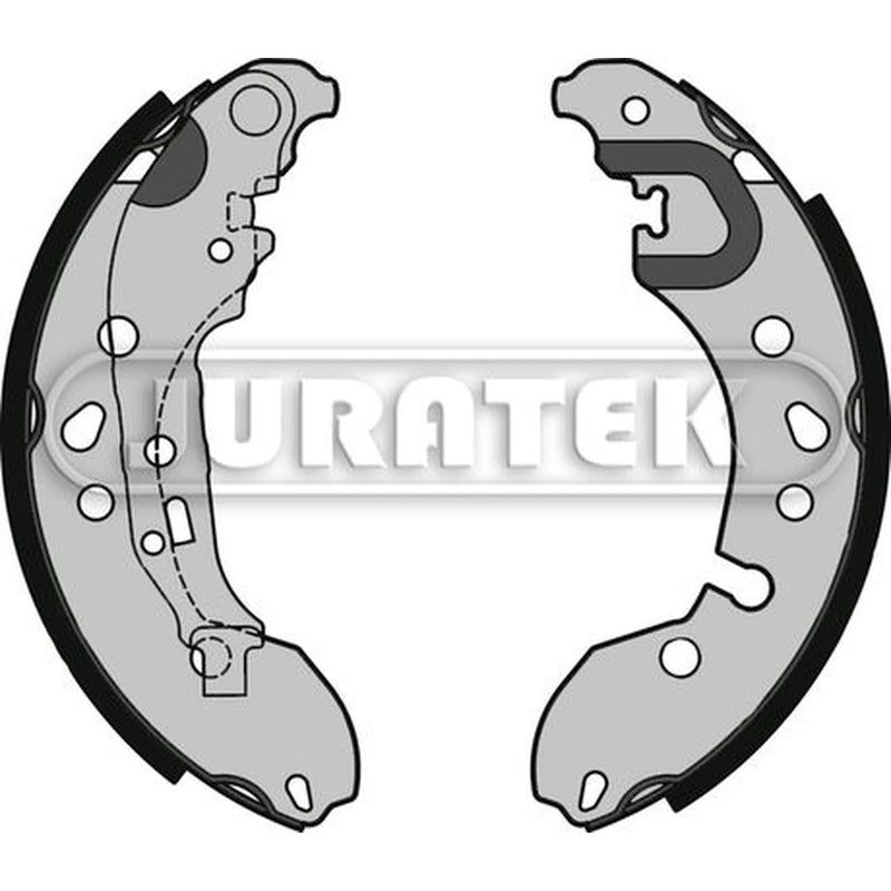 Juratek Brake Shoe Set Axle Kit Rear fits Ford Fiesta VII 2017-2021 1.0 1.1 1.5