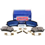 Borg & Beck Rear Brake Discs & Pads fits Audi A6 C6 2004-2011 2.7 3.0 3.2 4.2