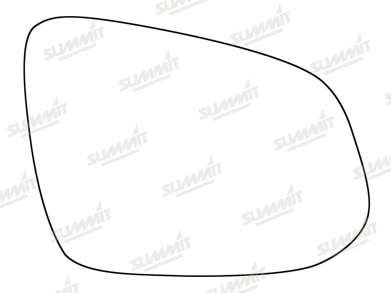 Summit Stick-On Standard Mirror Glass fits Toyota Rav4 13 on RHS Summit - Bars 4 Cars