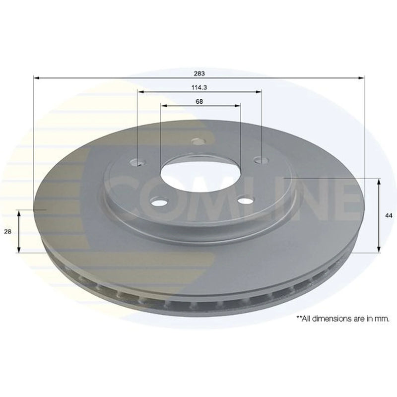 Comline Front & Rear Brake Discs & Pads fits Nissan Leaf 2019 on