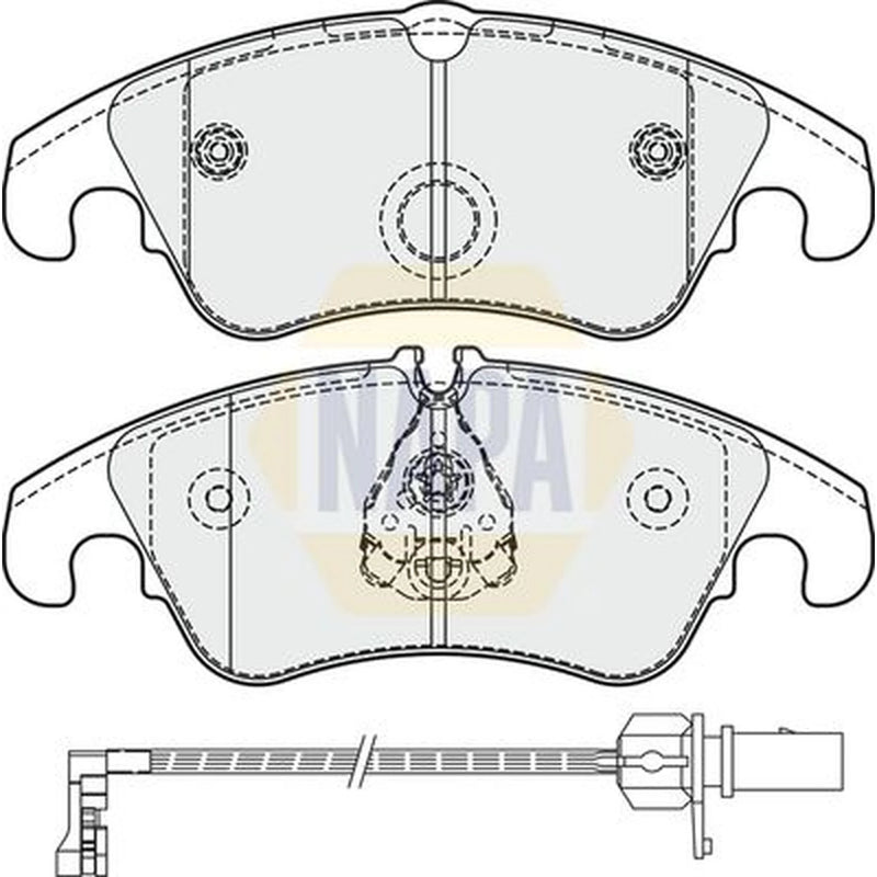 NAPA Front Brake Pad Set fits Audi A4 Allroad B8 2009-2016 2.0 3.0