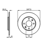 Bosch Front & Rear Brake Discs & Pads fits Peugeot 309 1985-1993 1.6 1.8 1.9