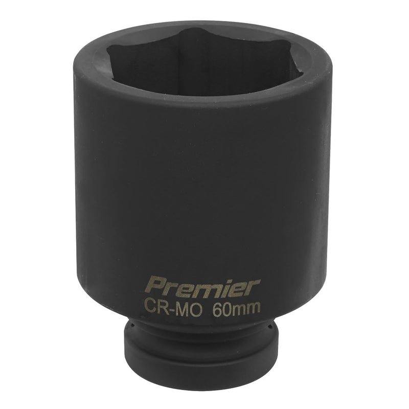 Sealey Impact Socket 60mm Deep 1"Sq Drive IS160D Sealey - Dynamic Drive
