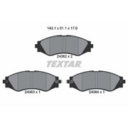 Textar Front Brake Pad Set 2406201
