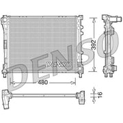 Denso Engine Radiator DRM09087