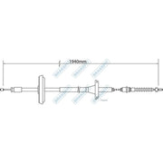 Apec Handbrake Cable Right Rear BBC3394