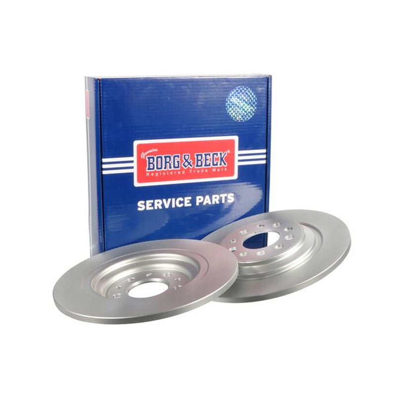 Borg & Beck 2 x Solid Rear Brake Discs BBD5470