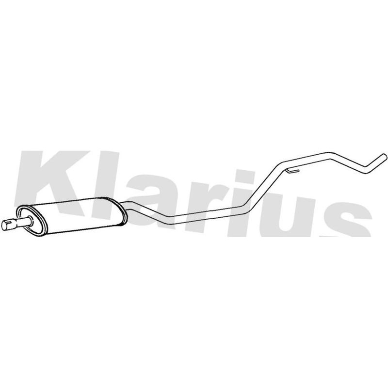 Klarius Box With Centre Pipe Centre fits Saab 9-3 2004-2015 1.8