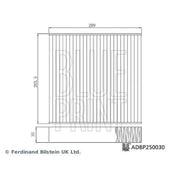 Blue Print Cabin Air Filter (Pollen Filter) fits Land Rover Defender 2007-2016