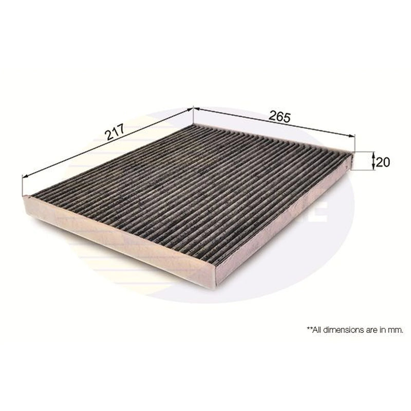 Comline Cabin Air Filter (Pollen Filter) fits Abarth Grande Punto 2007-2010 1.4