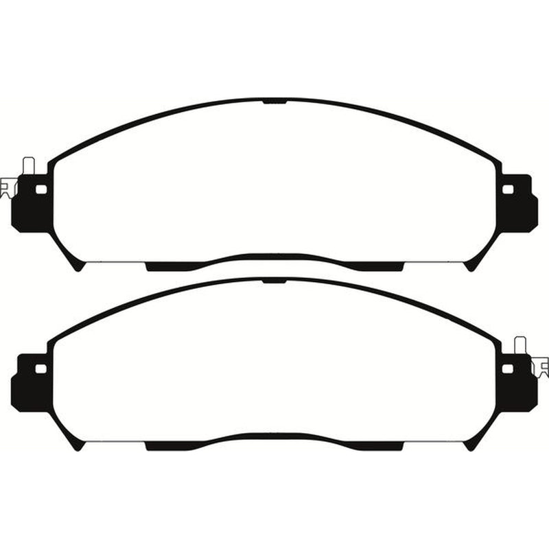 Abtex Front Brake Pad Set fits Nissan Leaf 2017 on