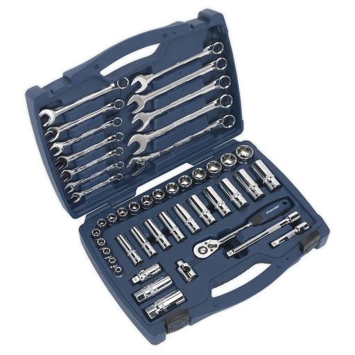 Sealey Socket & Spanner Set 46pc 3/8"Sq Drive WallDrive Metric AK8996 Sealey - Dynamic Drive