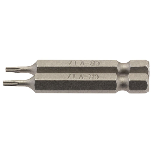 Draper TX-STAR Insert Bit, 1/4" Hex, 50mm Long, T7 (Pack of 2) Draper - Dynamic Drive