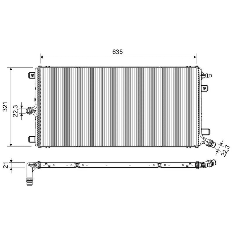 Valeo Engine Radiator 701628