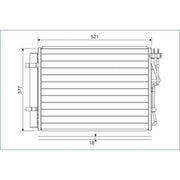 Valeo Air Conditioning Condenser 822624