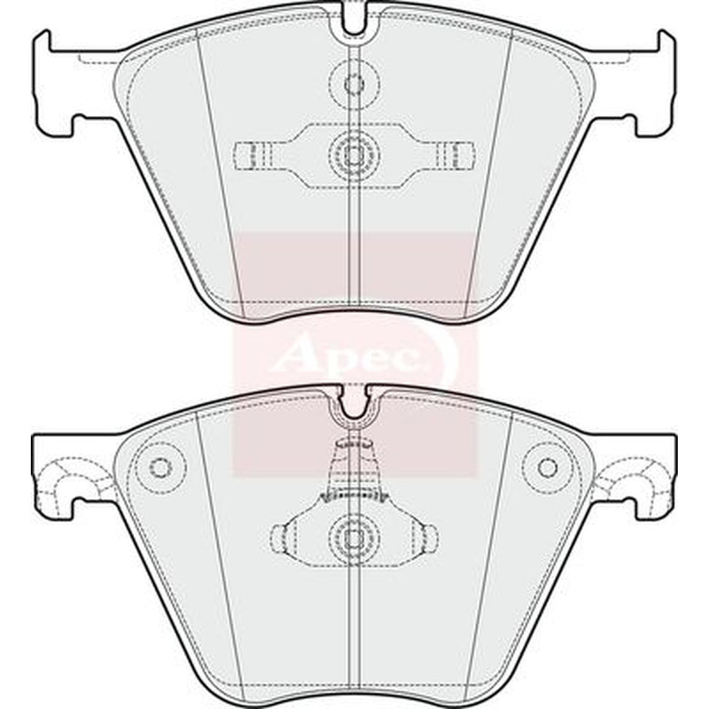 Apec Front Brake Pad Set fits BMW X5 2010-2018