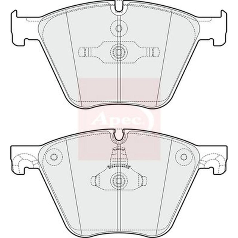 Apec Front Brake Pad Set PAD1744