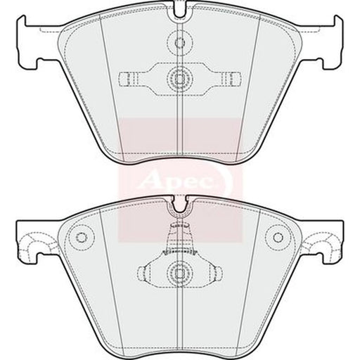 Apec Front Brake Pad Set PAD1744