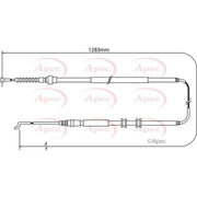 Apec Handbrake Cable Right Rear CAB1523