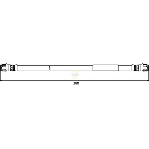 NAPA Brake Hydraulic Hose Line Rear NBH1351