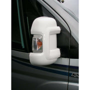 Milenco Van Mirror Protectors White fits Fiat Ducato Peugeot Boxer Citroen Relay Milenco  - Dynamic Drive