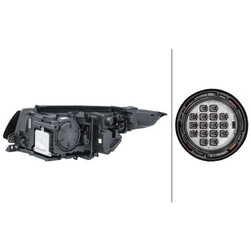 Hella Headlight Headlamp D3S (Gas Discharge Lamp) Right fits Austin Princess 2