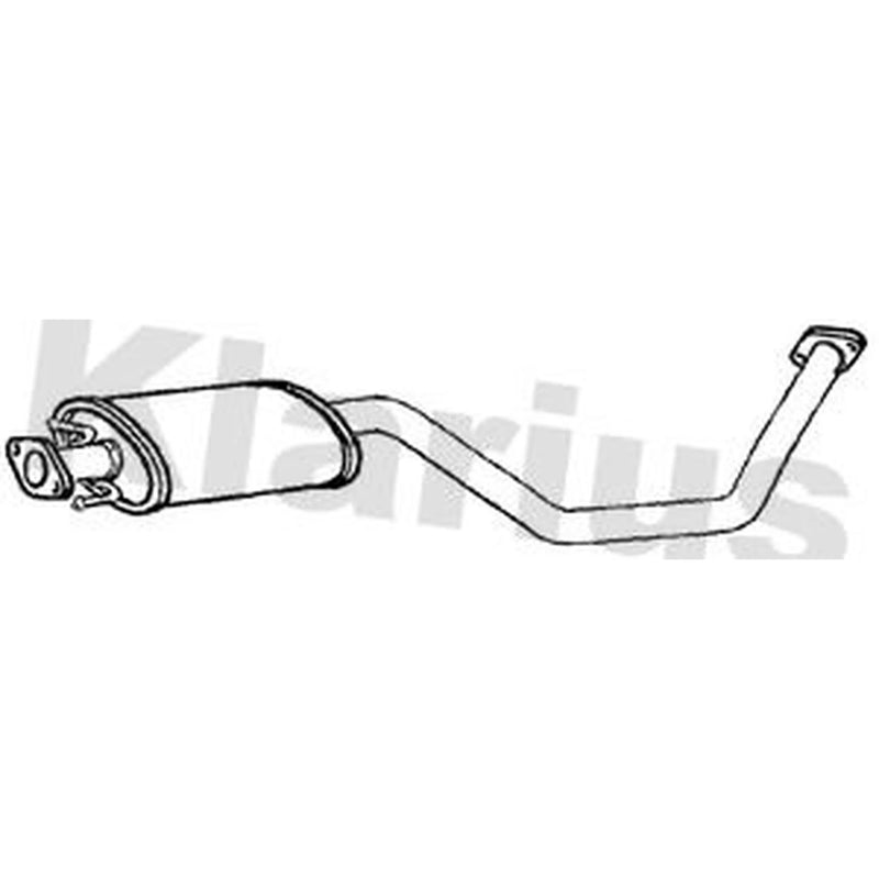 Klarius Box With Centre Pipe Centre fits Nissan Note 2006-2012 1.6
