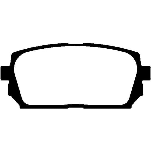 Abtex Rear Brake Pad Set fits Kia Carens I 2005-2006 2.0