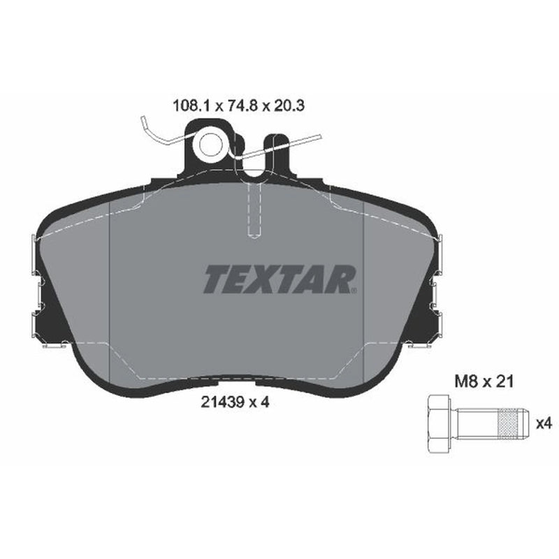 Textar Front Brake Pad Set 2143905