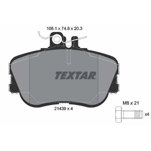 Textar Front Brake Pad Set 2143905