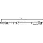 Apec Brake Hydraulic Hose Line Front fits Opel Astra H 2004-2010