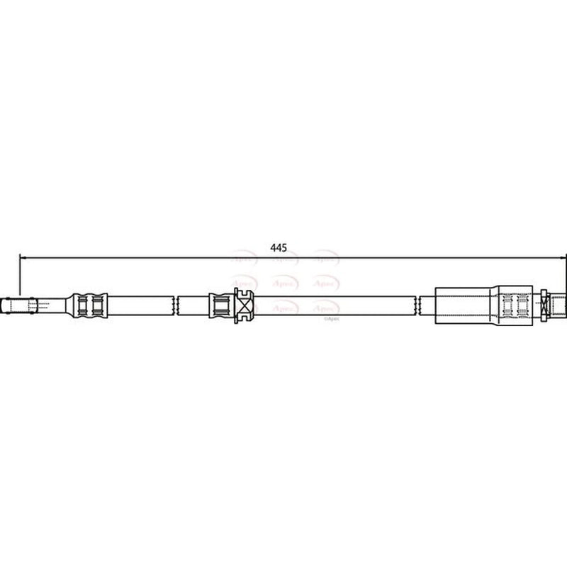 Apec Brake Hydraulic Hose Line Front HOS3748