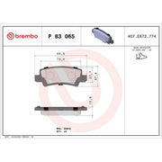 Brembo Front & Rear Pads fits Toyota Corolla 2001-2008 1.4 1.6 1.8