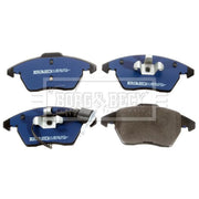 Borg & Beck Front Brake Vented Discs & Pads fits VW Mpv 2010-2015 1.4 1.6