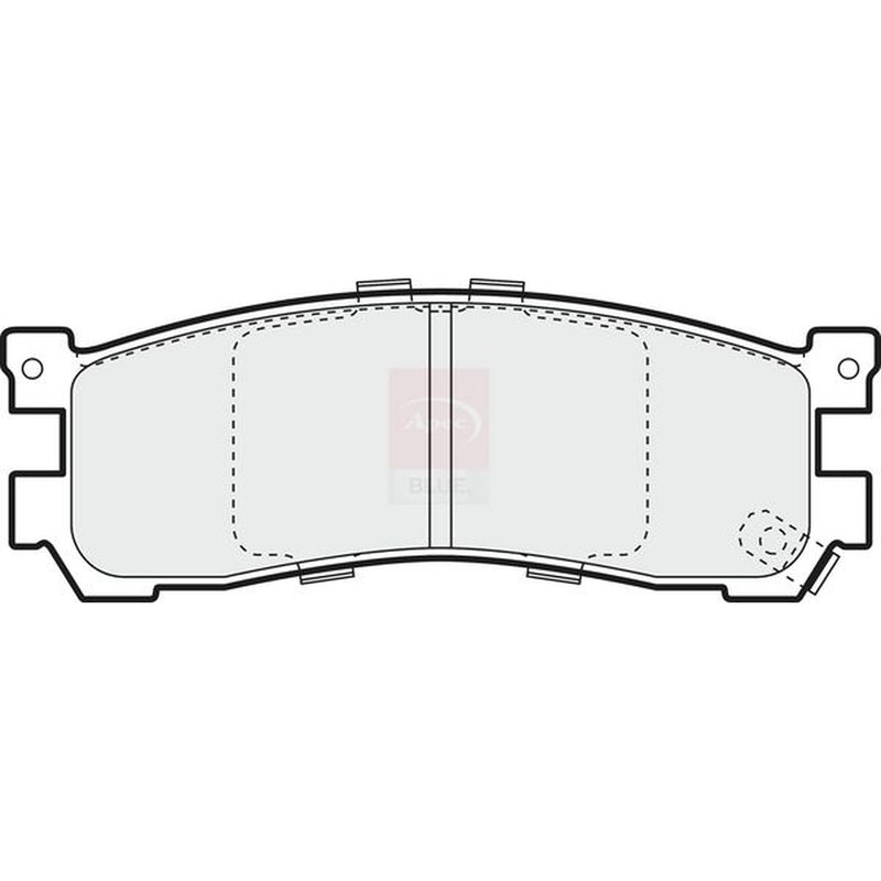 Apec Rear Brake Pad Set fits Ford Asia & Oceania Freda Bus 1995-2002 2.5