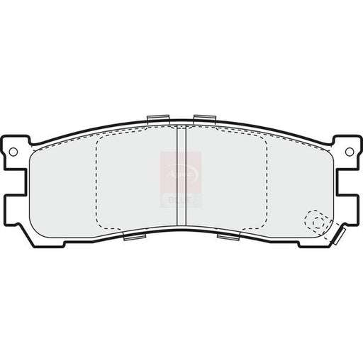Apec Rear Brake Pad Set fits Ford Asia & Oceania Freda Bus 1995-2002 2.5