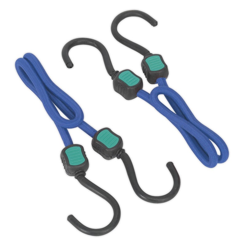 Sealey Bungee Cord Set 2pc 460mm BCS19 Sealey - Dynamic Drive